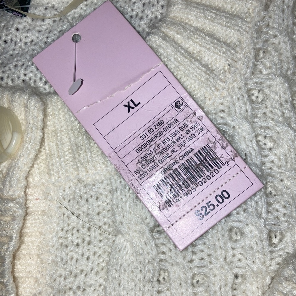 Wild Fable Off White Cropped Sweather Size XL - Picture 6 of 7